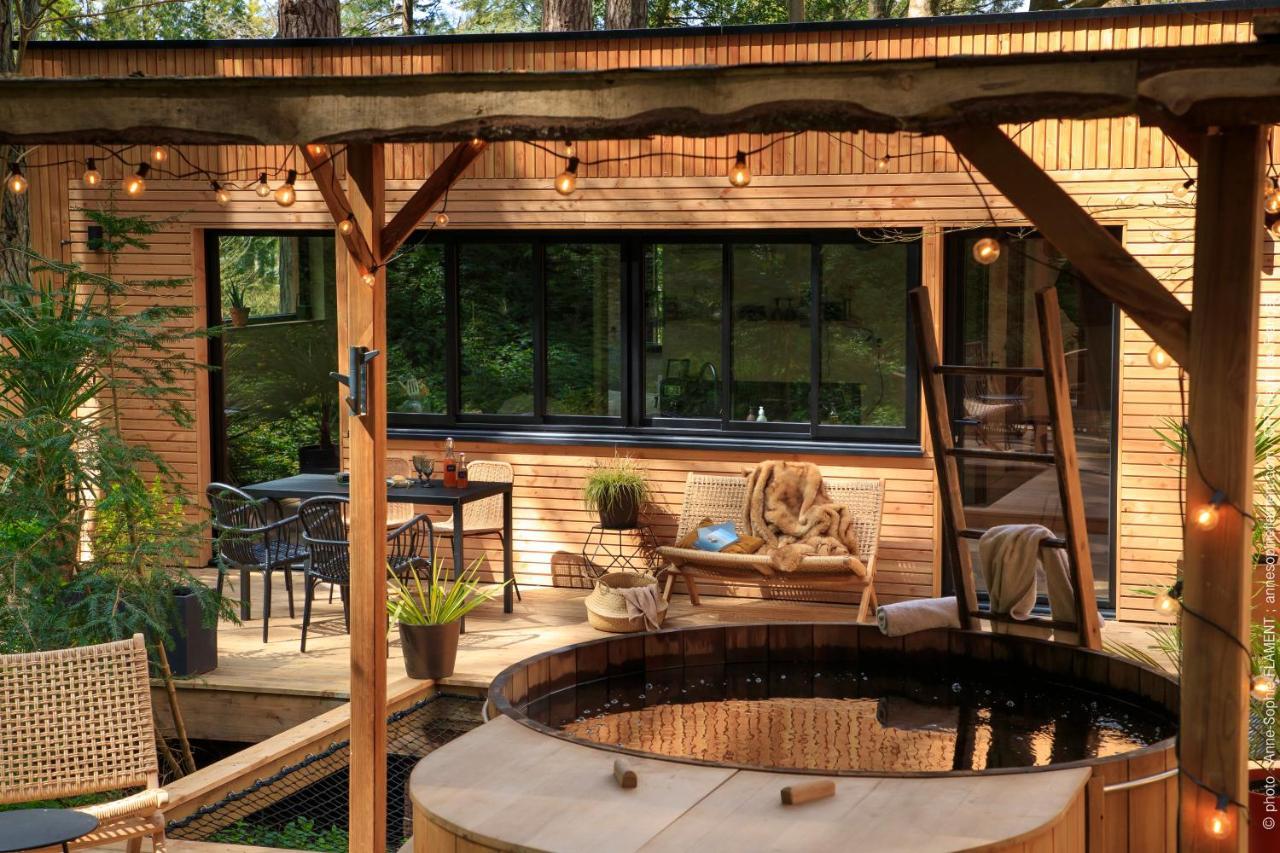 Bain De Foret - Lodges Cosy & Spa Neufchâtel-Hardelot الغرفة الصورة